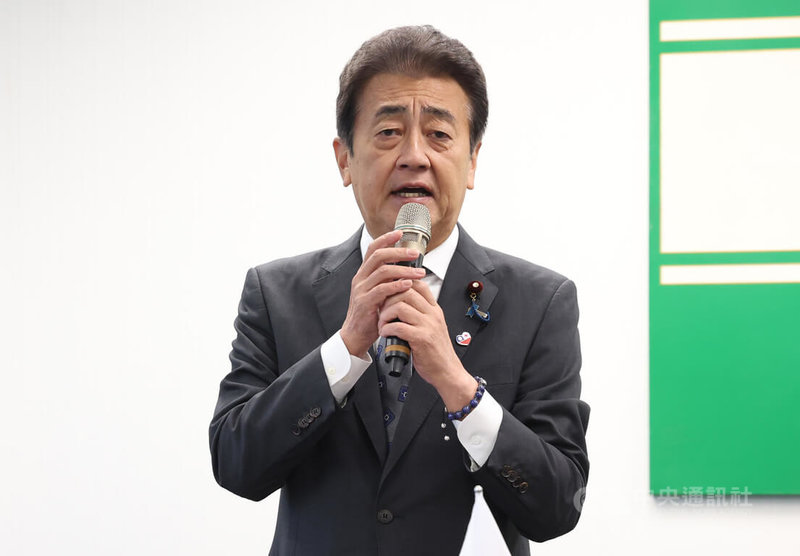 自民黨外交部會會長星野剛士(圖)出席與會。中央社記者張新偉攝 114年9月3日