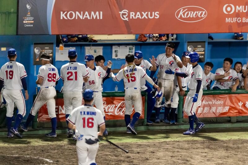 U18世界盃棒球賽,台灣5日出賽投打皆有發揮,終場以7比0擊敗中國。(棒協提供)