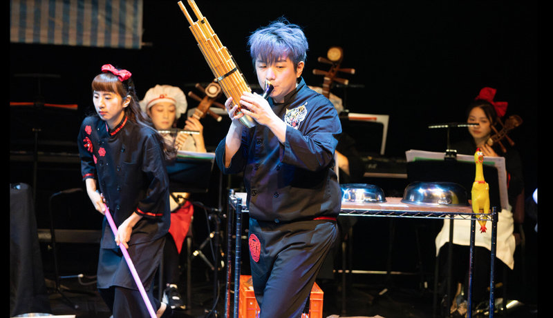 台灣國樂團將至捷克表演劇場音樂會「寶島辦桌」,演出使用木琴、中阮、笙、嗩吶、二胡、柳琴與琵琶等樂器。(台灣國樂團提供)中央社記者劉郁葶布拉格傳真 114年9月6日