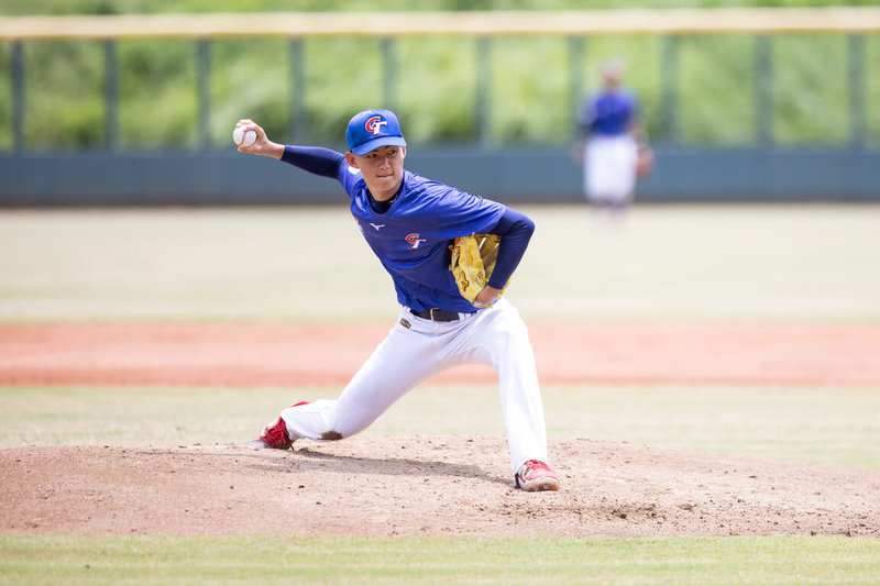 U18世界盃棒球賽台灣隊7日晚間與巴拿馬交手,派出「綠島潛水艇」陳世展(圖)先發。圖為陳世展7月25日集訓階段出賽畫面。(中華民國棒球協會提供)中央社記者謝靜雯傳真 114年9月7日
