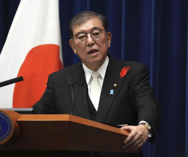 日本首相石破茂。(共同社)