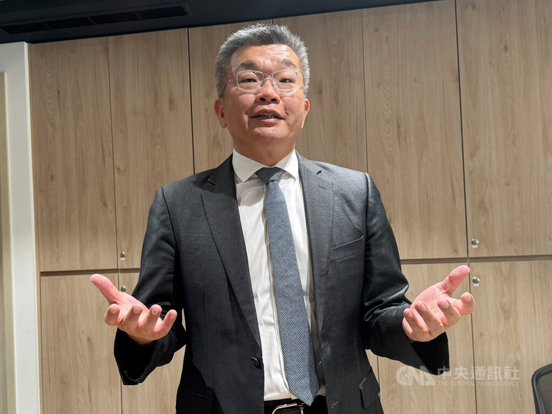 運動部9日掛牌成立，談到首任部長李洋，中華職棒會長蔡其昌（圖）表示，給予高度期許也祝福李洋，「他願意承擔是很好的事情，運動選手本來就是接受挑戰」。中央社記者楊啟芳攝　114年9月9日