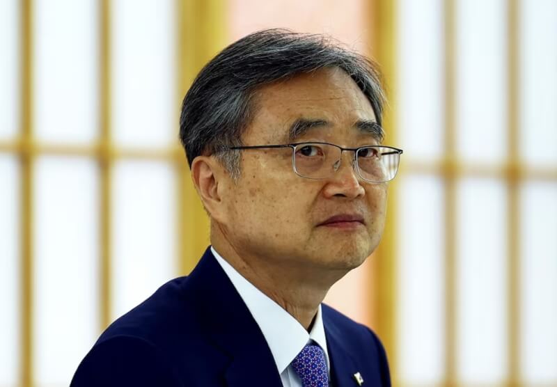 韓國外交部官員表示，外交部長趙顯（圖）將於美國時間9日與美國國務卿盧比歐會面，就現代-LG工廠因簽證問題被拘留的韓國公民爭取最快10日搭專機返韓，以及之後訪美不受影響的待遇。（路透社）