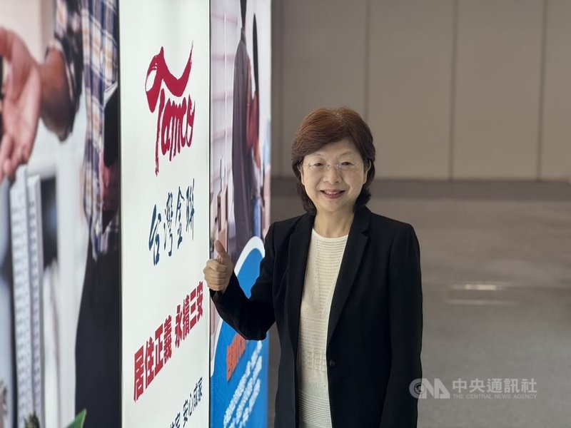 台灣金聯宣布將以「平價住宅、安心成家；公辦都更、安全居住；包租代管、安適生活」作為3大業務，圖為台灣金聯董事長宮文萍。中央社記者呂晏慈攝  114年9月11日