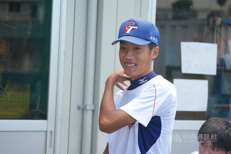 U18世界盃棒球賽投手蘇嵐鴻（圖）預賽3戰有13K、飆出生涯最速151公里，他希望有機會再對美國、也想證明實力。圖為10日台灣隊練球畫面。（中央社檔案照片）