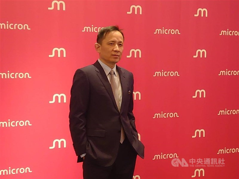 圖為台灣美光董事長盧東暉。 （中央社檔案照片）