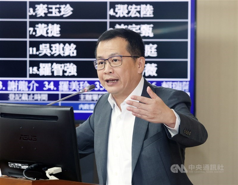 圖為國民黨團書記長羅智強。（中央社檔案照片）