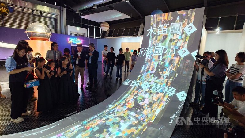 國科會推特展「2049媽祖遶月太空站」，12日起在嘉義太空教育館展出1年，展區規劃多項沉浸式互動體驗，盼引發民眾想像與創造力。中央社記者蔡智明攝　114年9月12日