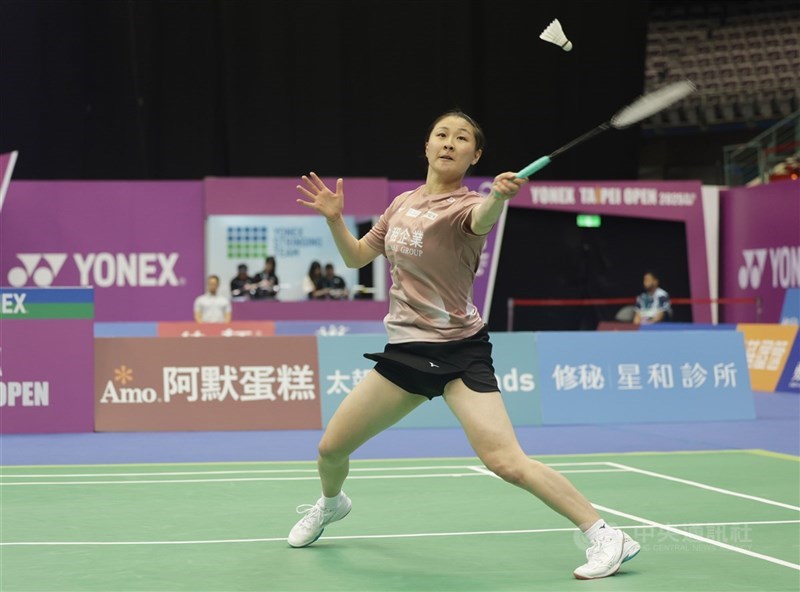 BWF香港羽球賽女子單打選手林湘緹無緣決賽。(中央社檔案照片)