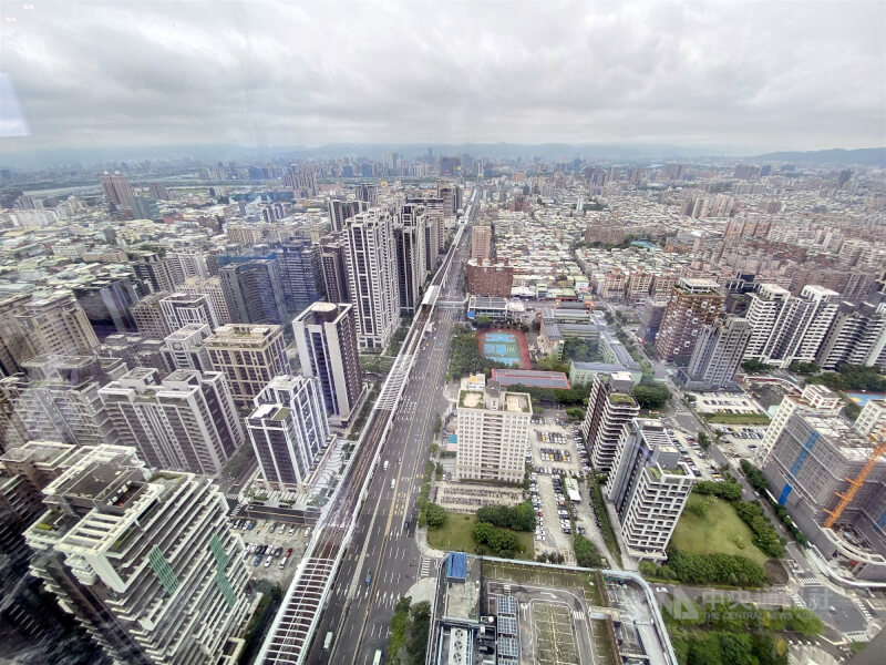 圖為新北市建物景觀。（中央社檔案照片）