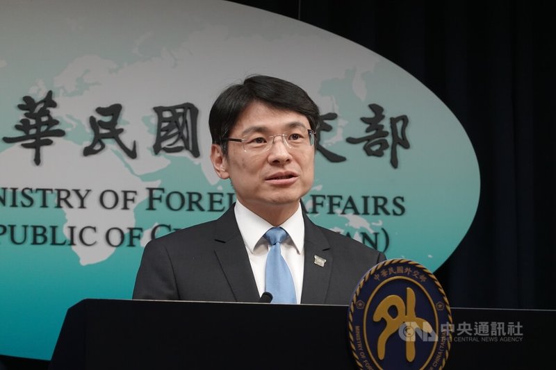 外交部16日舉行例行記者會，發言人蕭光偉主持並回答媒體提問。中央社記者楊堯茹攝　114年9月16日