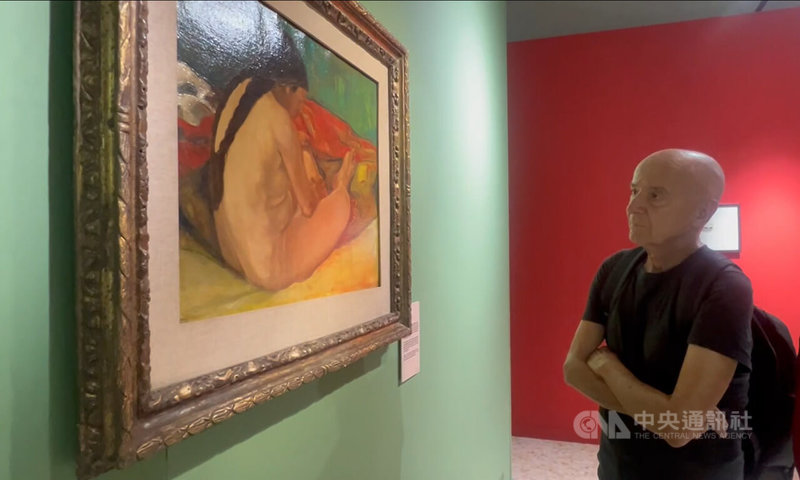保羅高更藝術展9月6日至明年1月25日在羅馬步兵博物館（Museo della Fanteria di Roma）舉行，展出165件珍貴作品。中央社記者黃雅詩羅馬攝　114年9月16日
