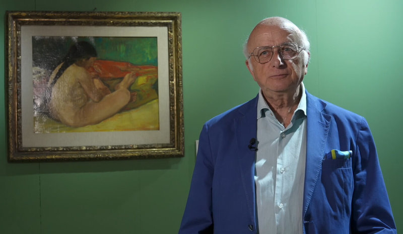 策展人桑福(Vincenzo Sanfo)表示,此次展覽核心是保羅高更的3本著作。(羅馬步兵博物館提供)中央社記者黃雅詩羅馬傳真 114年9月16日