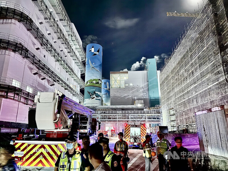台電興達電廠燃氣新2號機9日試運轉測試時，因天然氣洩漏導致起火。（中央社檔案照片）