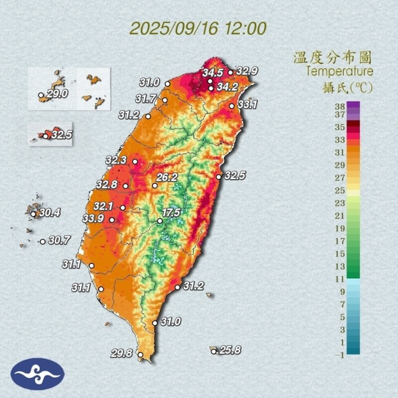 (圖取自中央氣象署網頁cwa.gov.tw)