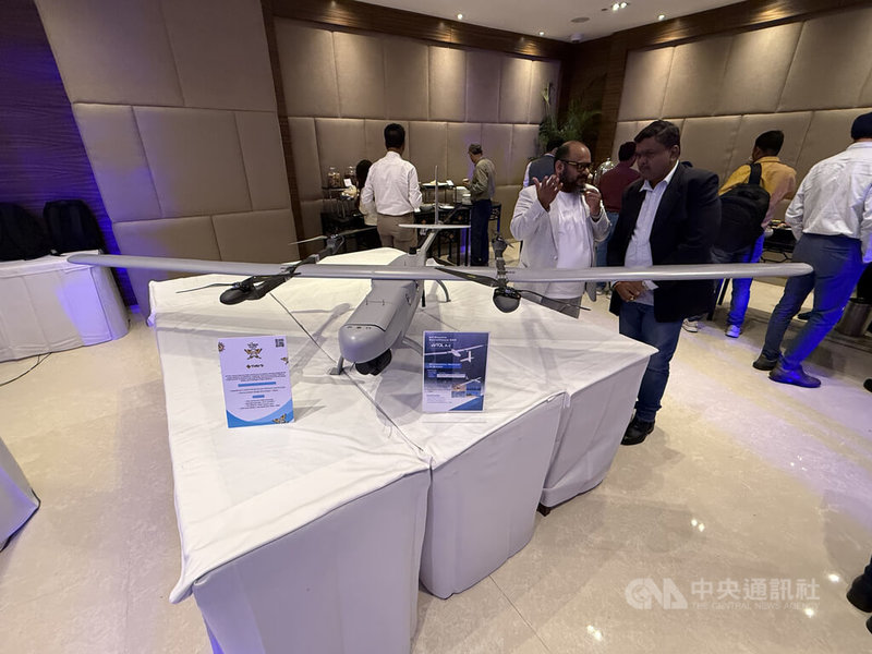 2025年印度台灣形象展中,無人機(圖)、AI將是最受人矚目的焦點。中央社記者李晉緯新德里攝 114年9月18日