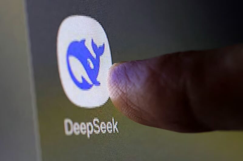 DeepSeek APP圖示。（路透社）