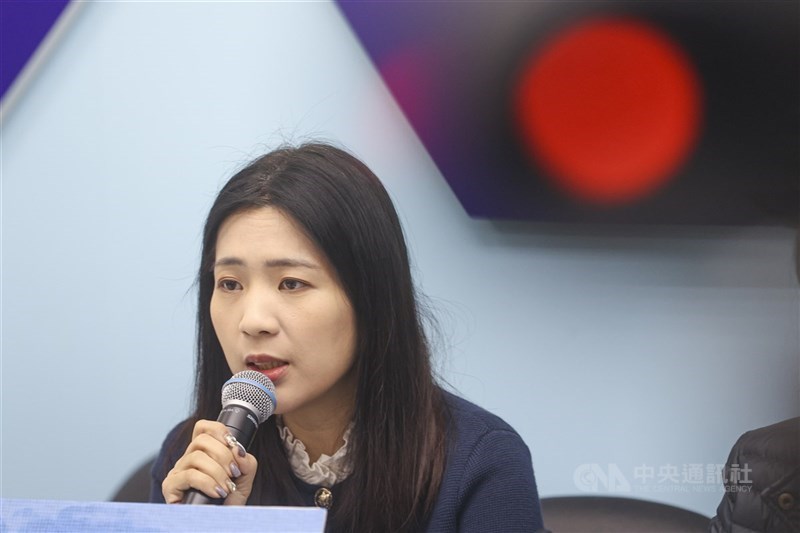 中國國民黨籍立法委員徐巧芯（圖）遭名嘴溫朗東提告誹謗等，台灣台北地方檢察署不起訴處分。（中央社檔案照片）
