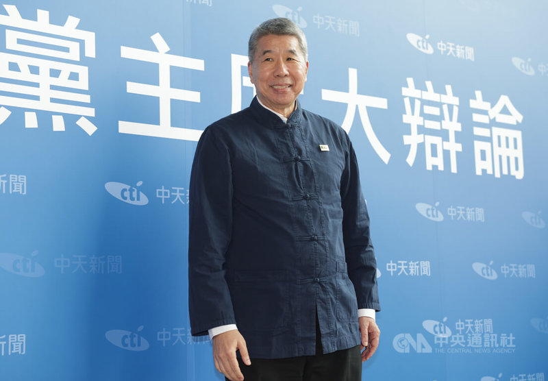 中天新聞20日在台北舉辦「國民黨主席大辯論」，國民黨黨主席選舉候選人張亞中（圖）出席與會。中央社記者裴禛攝 114年9月20日