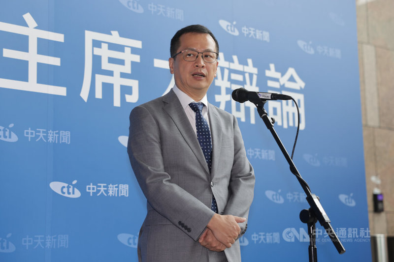 中天新聞20日在台北舉辦「國民黨主席大辯論」,國民黨黨主席選舉候選人羅智強(圖)出席與會。中央社記者裴禛攝 114年9月20日
