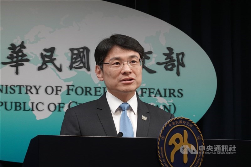 圖為外交部發言人蕭光偉。 (中央社檔案照片)