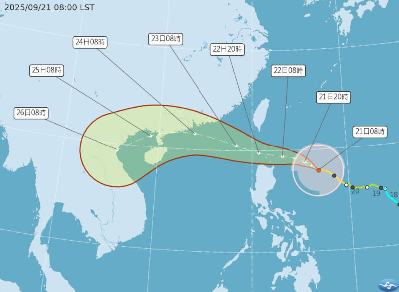 (圖取自中央氣象署網頁cwa.gov.tw)