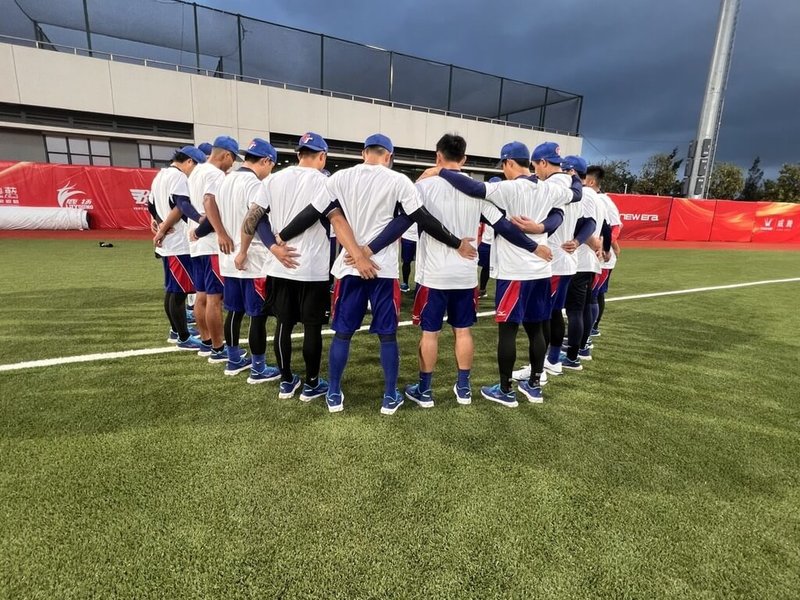 亞洲棒球錦標賽22日在中國開打,台灣隊(圖)首戰迎戰巴勒斯坦,派旅美辛辛那提紅人隊體系投手林盛恩先發。(中華民國棒球協會提供)中央社記者謝靜雯傳真 114年9月22日