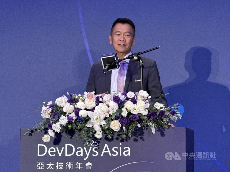 台灣微軟23日舉辦DevDays Asia 2025亞太技術年會，台灣微軟總經理卞志祥表示，今年活動將分享微軟最新科技趨勢，以及在開發者社群的落地方式與資源。中央社記者吳家豪攝　114年9月23日