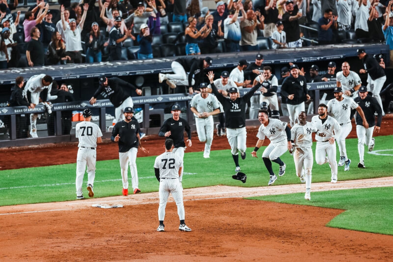 MLB紐約洋基隊23日擊敗芝加哥白襪，確定晉級季後賽。（圖取自x.com/Yankees）