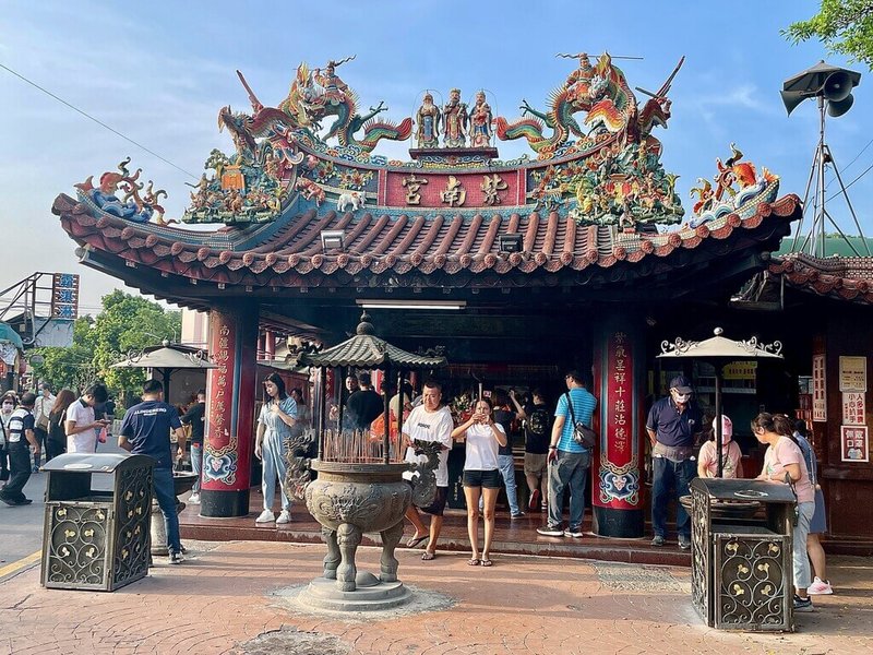 交通部參山國家風景區管理處推出「台灣好行跑水求財線」超值優惠行程套票，搭乘台灣好行專車暢遊竹山紫南宮、走訪田中老街，只要新台幣150元，限量400套，賣完為止，圖為南投竹山紫南宮。（參山處提供）中央社記者吳哲豪傳真　114年9月25日