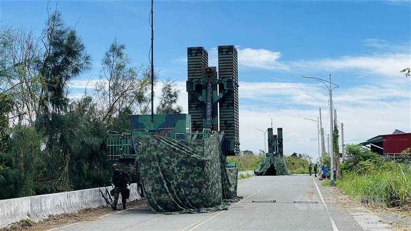 圖為天弓飛彈發射車。（中央社檔案照片）