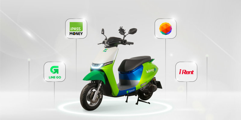 共享電動機車WeMo於25日宣布，與台灣大哥大、LINE GO、一卡通iPASS MONEY、iRent策略合作，打造涵蓋多元場景與生活場景的智慧交通生態圈。 （WeMo提供）中央社記者鍾榮峰傳真　114年9月25日