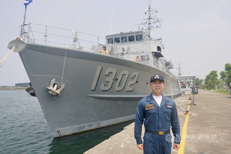 永嘉艦長陳昱森中校過去也曾在永嘉艦任職,此次返回永嘉艦擔任艦長職務。中央社記者董俊志攝 114年9月27日