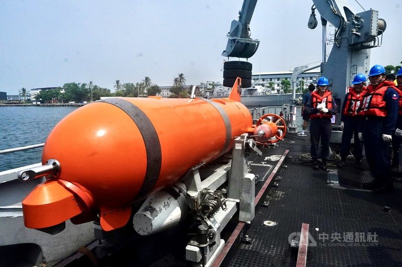 永豐級獵雷艦配備PB3水中處理器，可以從艦上操控PB3進行偵、獵雷。中央社記者董俊志攝 114年9月27日