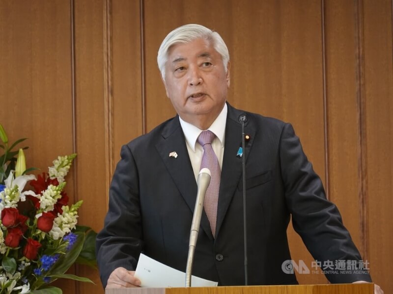 日本防衛大臣中谷元。（中央社檔案照片）