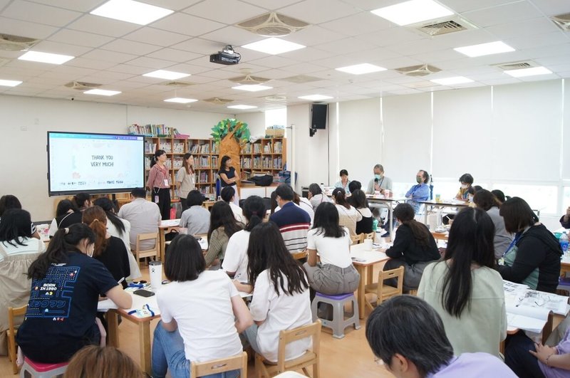 教育部30日發布新聞稿，自109學年度推動「集中式特教班融合教育輔導」，截至114學年度已累計12縣市22園參與。圖為新竹市立新竹幼兒園舉辦的融合教育分享會。（教育部提供）中央社記者陳至中台北傳真　114年9月30日