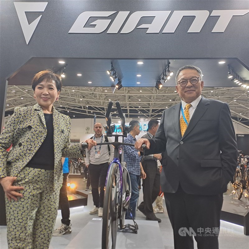 圖為巨大參與台北國際自行車展（中央社檔案照片）