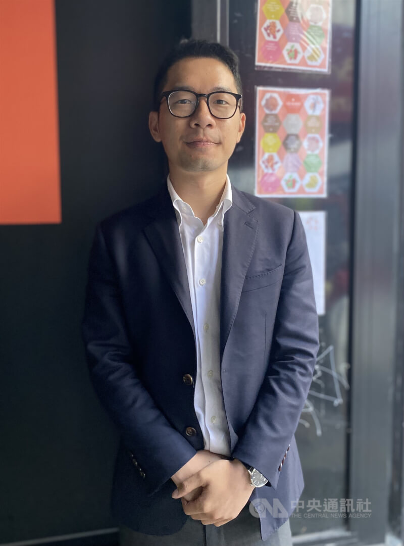 流亡英國的香港前議員羅冠聰。（中央社檔案照片）
