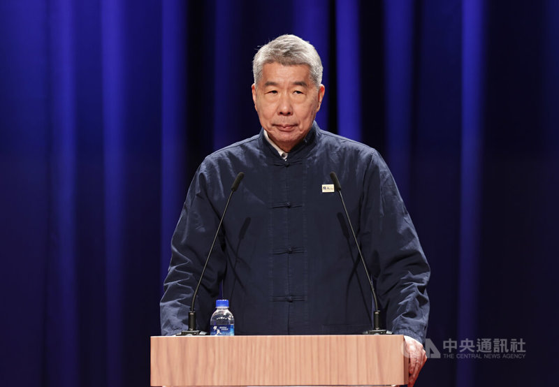 國民黨主席候選人、孫文學校總校長張亞中。中央社記者裴禛攝 114年10月2日