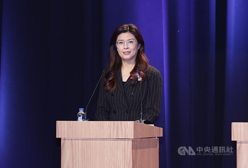國民黨主席候選人、前立委鄭麗文。中央社記者裴禛攝 114年10月2日