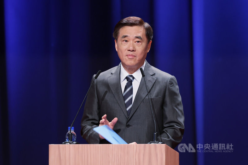 國民黨主席候選人、前台北市長郝龍斌闡述參選理念。中央社記者裴禛攝 114年10月2日