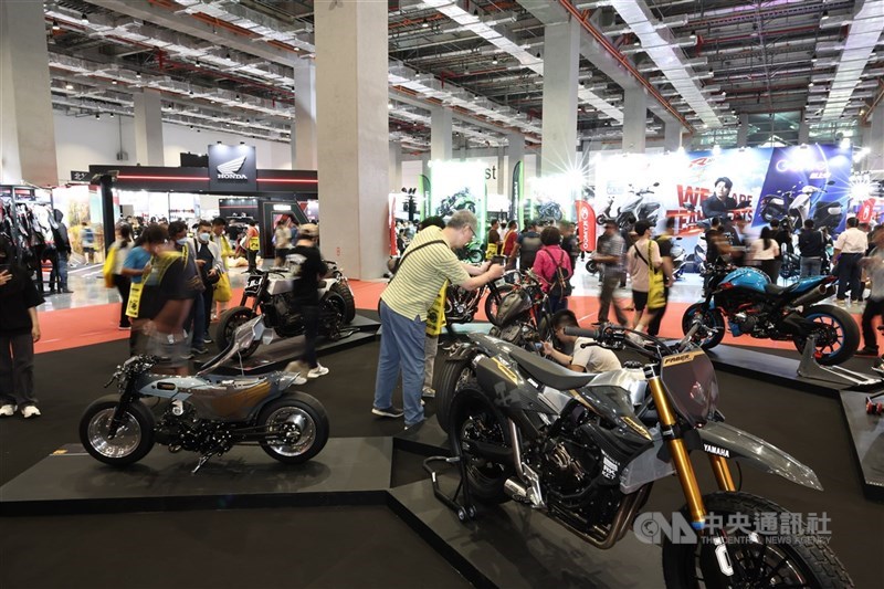 圖為2025國際重型機車展。（中央社檔案照片）