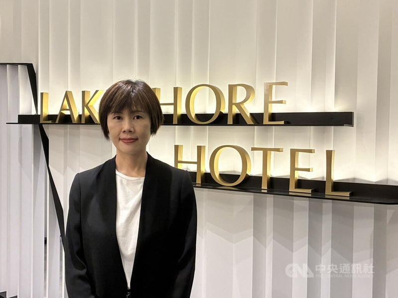 煙波集團企業品牌永續處副總經理王泳涵透露,之後會將湖濱館的節能成功經驗複製到多個館別,陸續進行設備更新。中央社記者陳政偉攝 114年10月3日