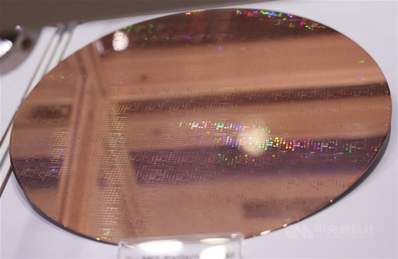 圖為SEMICON Taiwan 2025國際半導體展晶圓製品。（中央社檔案照片）