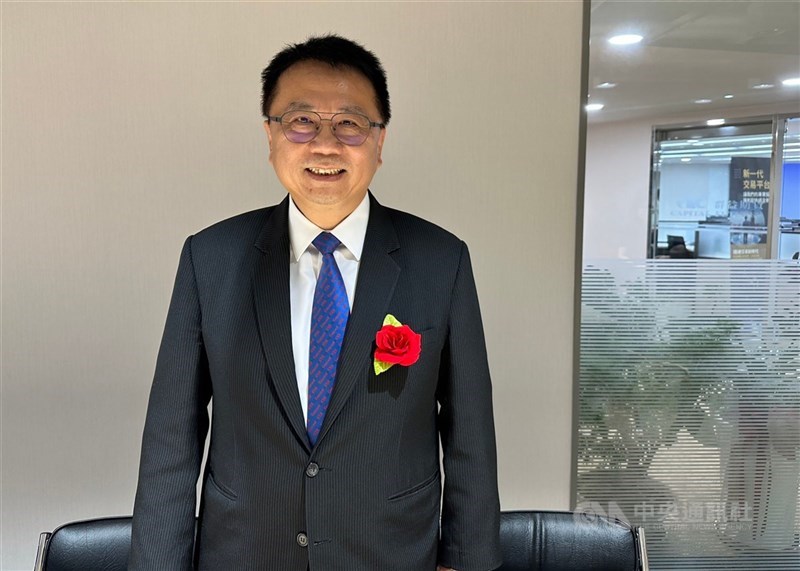 圖為群益金鼎證總經理李文柱。 （中央社檔案照片）