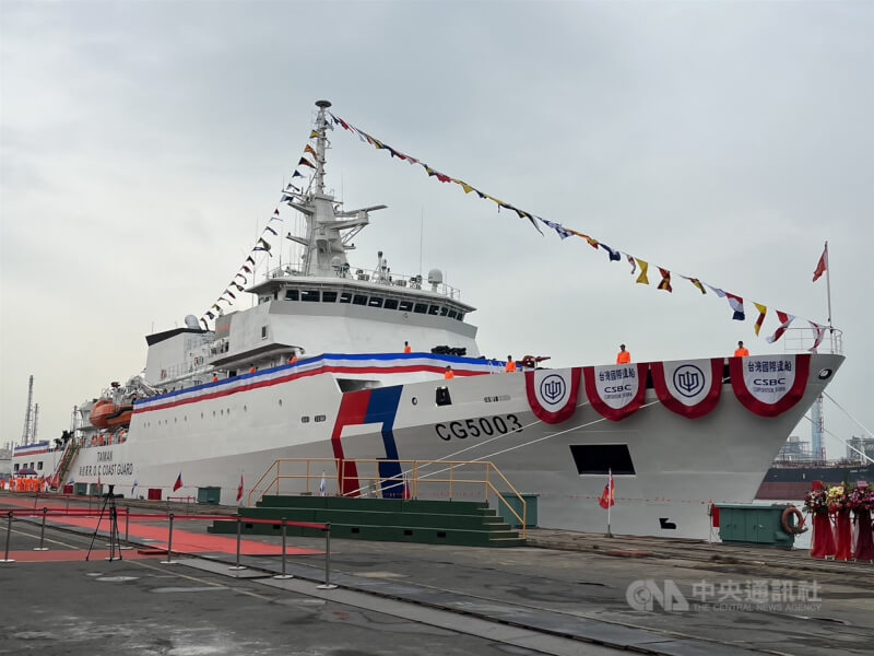 海巡署嘉義級第3艘巡防艦雲林艦。（中央社檔案照片）