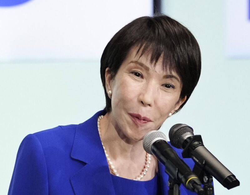 日本自民黨新總裁高市早苗。（共同社）