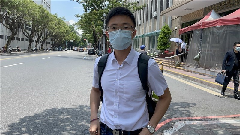 圖為台北市議員侯漢廷。（中央社檔案照片）