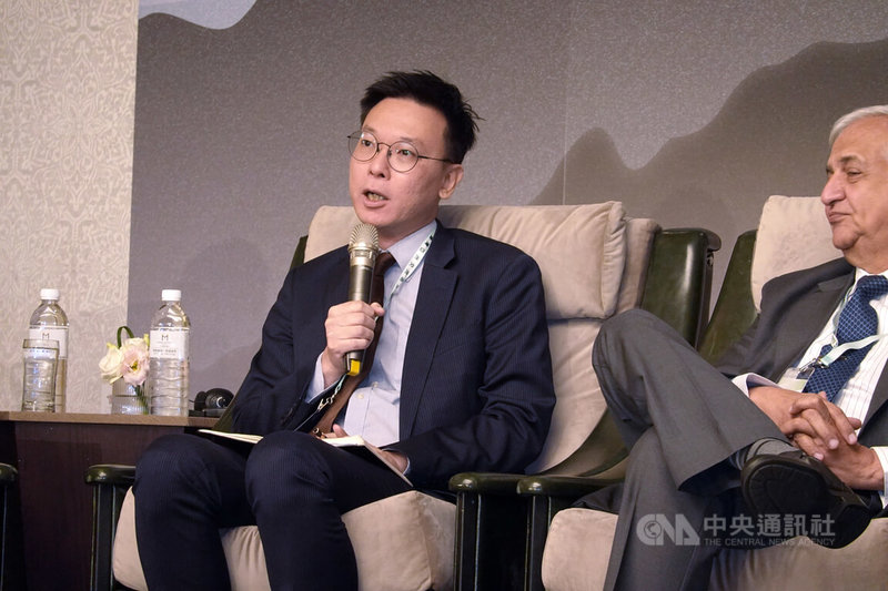 台亞會8日舉辦首屆「新南向政策＋智庫高峰會：印太韌性政策展望」，國安會副秘書長林飛帆表示，印太戰略若無運作思維將淪空談，應正視缺乏協同合作的狀況。中央社記者楊堯茹攝　114年10月8日