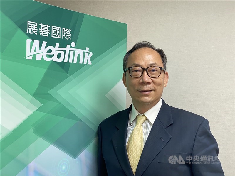 圖為展碁國際總經理林佳璋。 （中央社檔案照片）